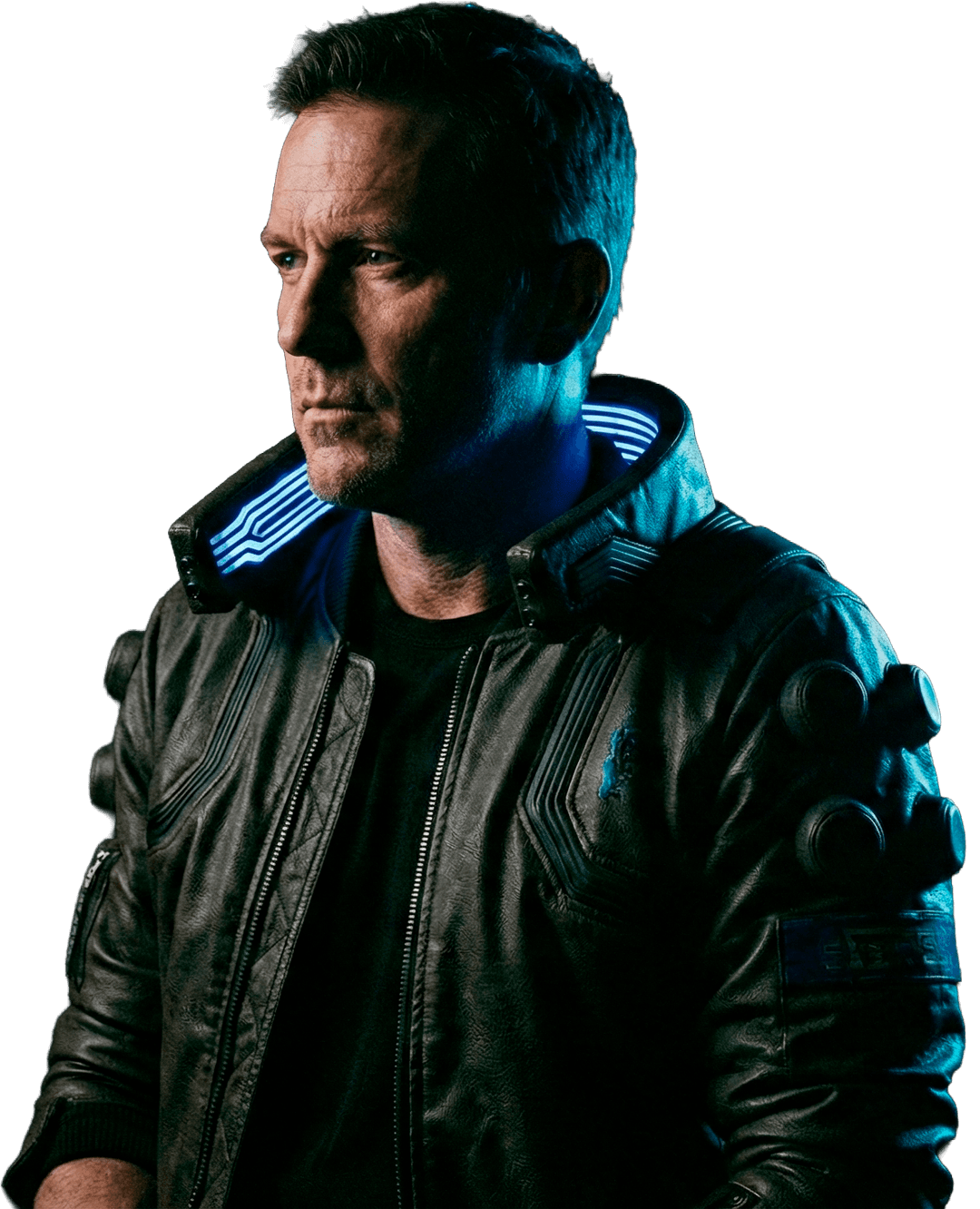 Homem futurista blue